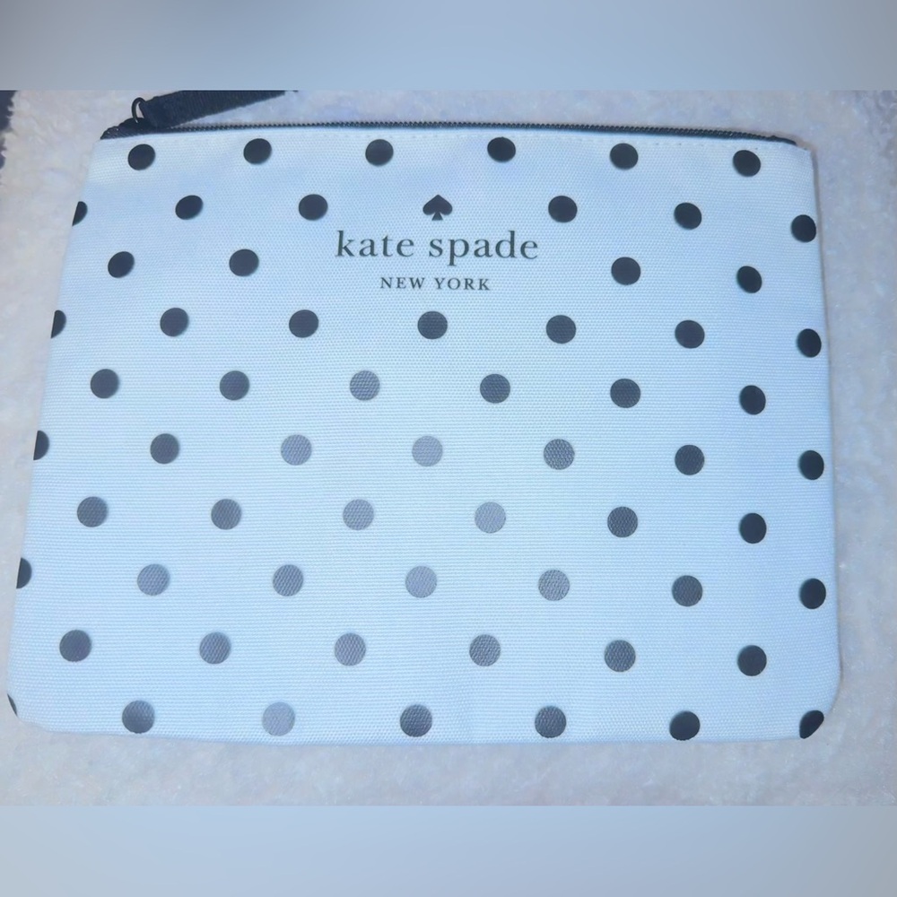 NWOT Kate Spade Canvas Pouch